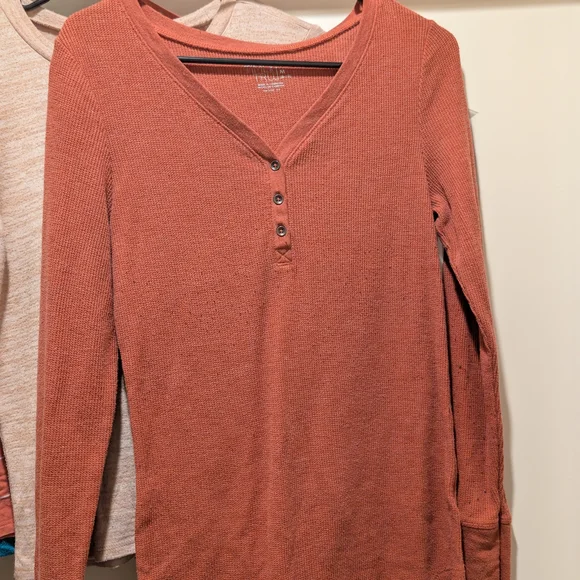 Set of 6 Basic Long Sleeve T-Shirts Size M - Picture 3 of 6